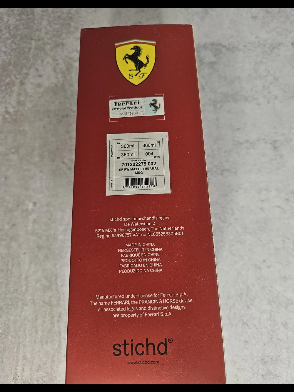 Ferrari red travel